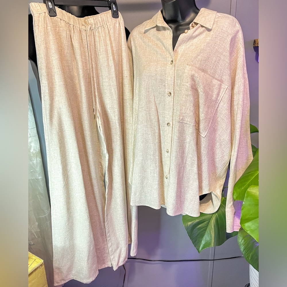 Two piece Malene Birger linen suit, BRAND NEW with tags! Women’s size 36